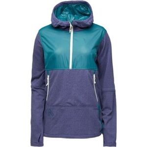 Flylow Daryl grid fleece 1/4 zip hoodie